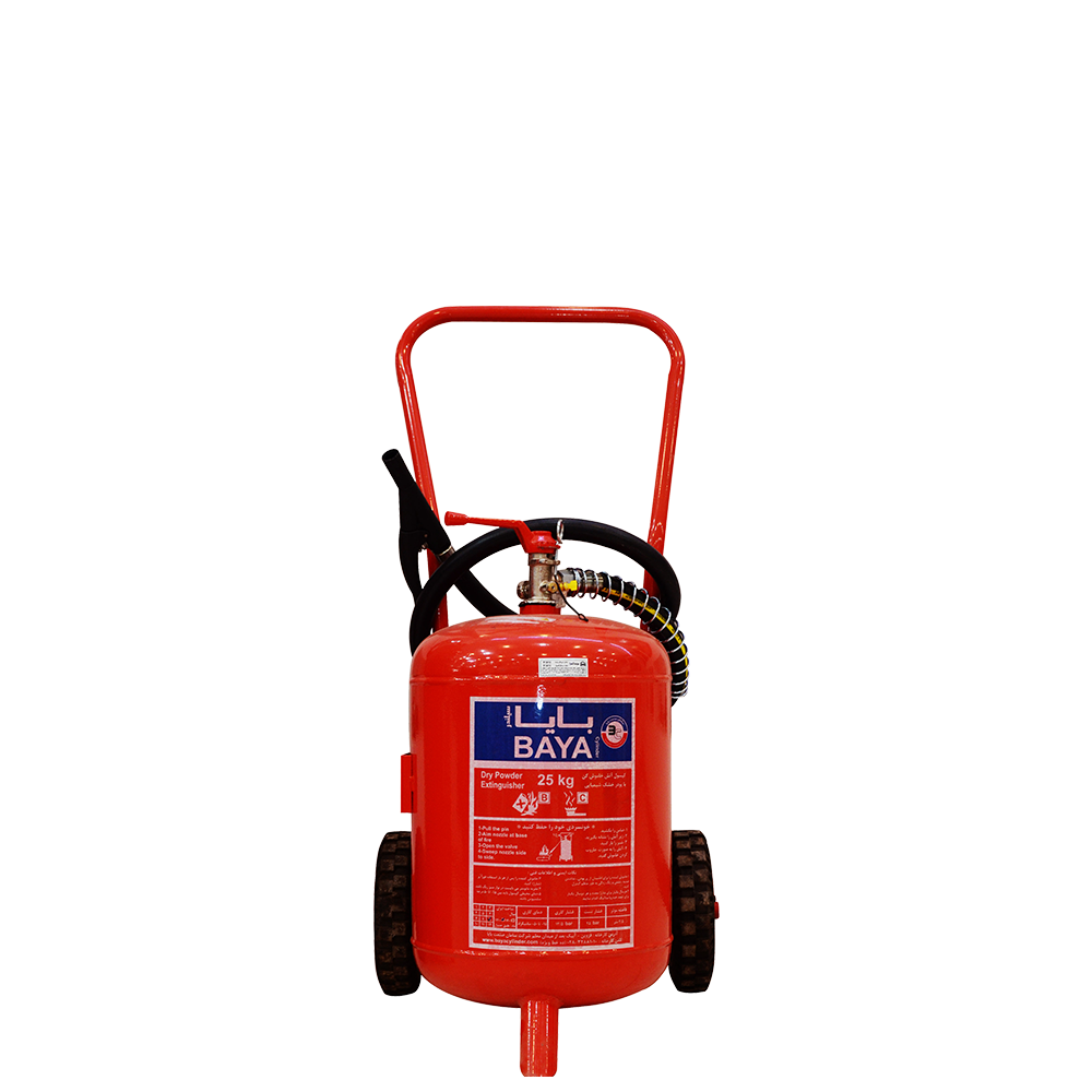 کپسول آتش نشانی پودر و گاز 25 کیلویی تحت فشار بایا